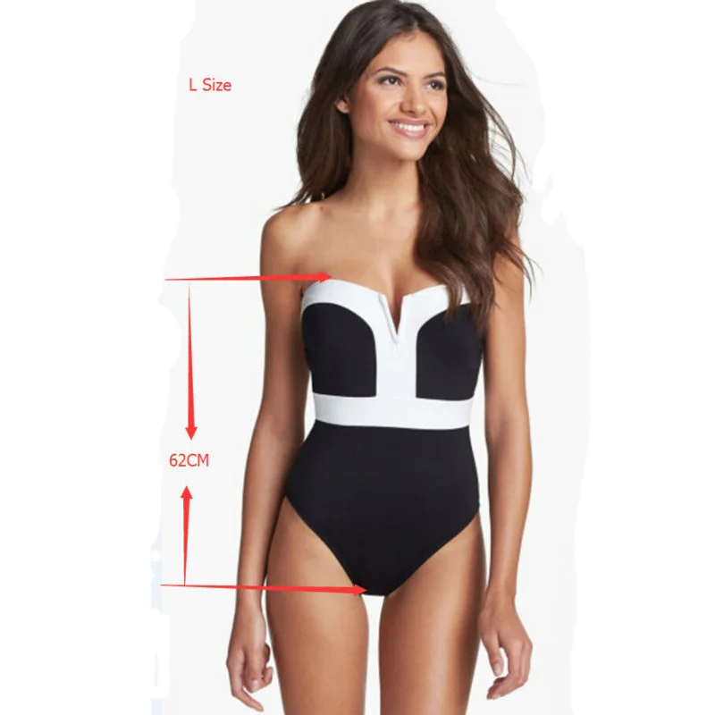 Женское бикини без бретелек сексуальный купальник Цельный Бразильское на