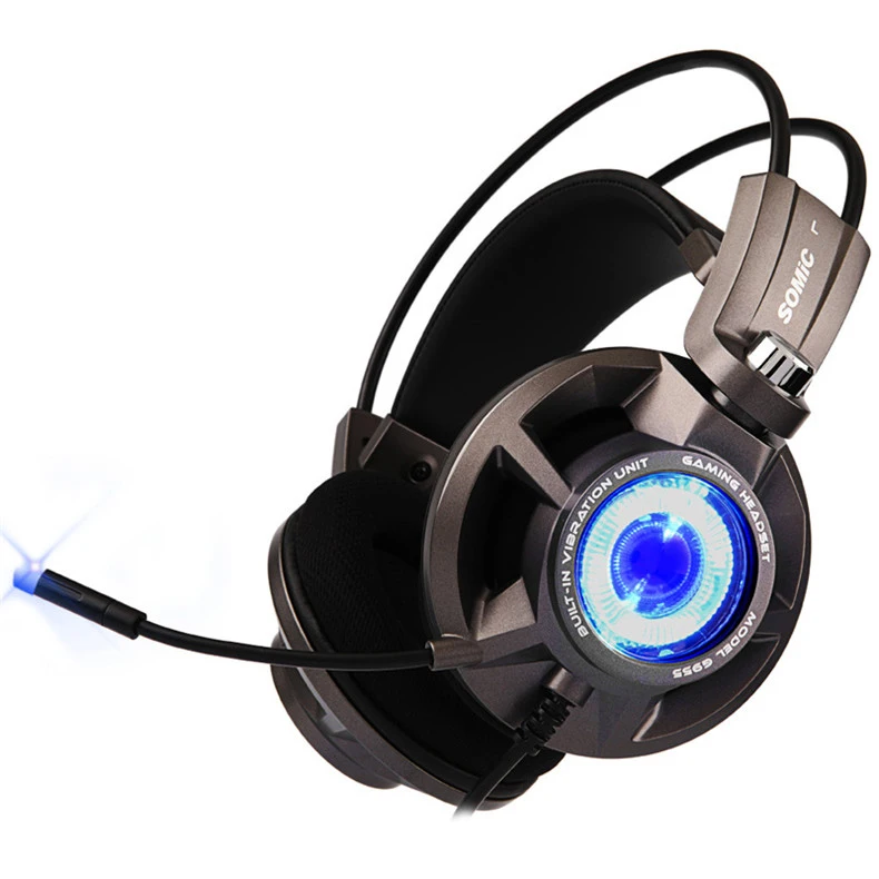 Somic G954, игровая Вибрирующая гарнитура, 7,1, виртуальная объемная USB игра, наушники с микрофоном для компьютера, ноутбука, геймера