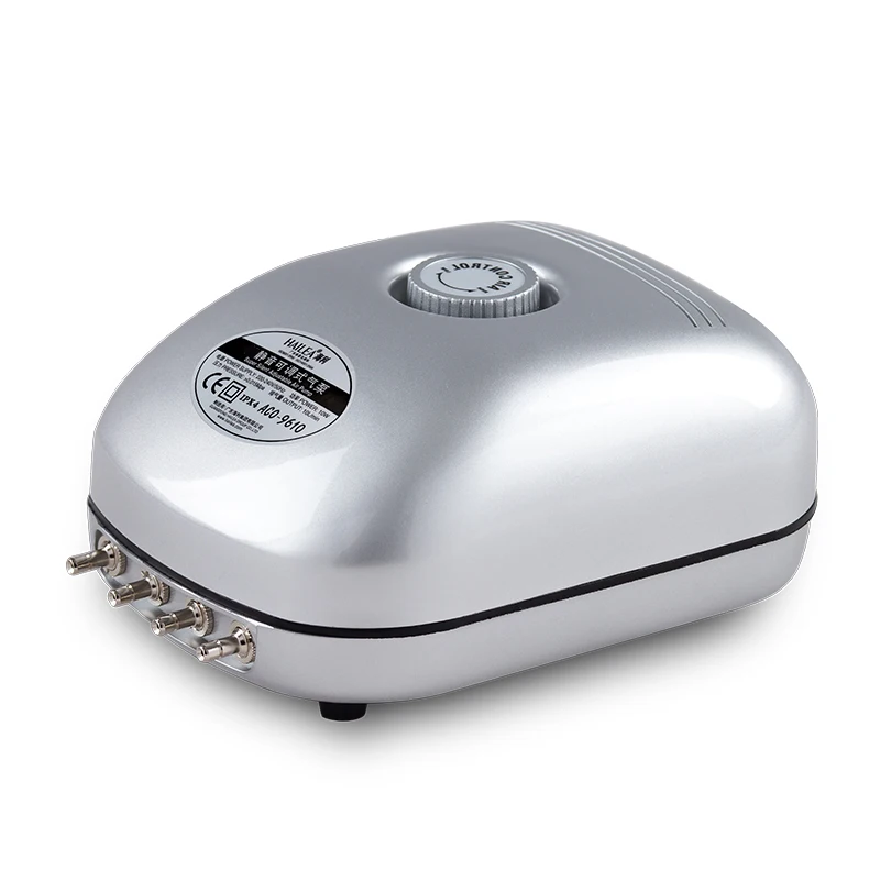 ACO-9610 HAILEA ACO-9610 большой воздушный поток, Крытый аквариум бесшумный энергосберегающий Регулируемый аэратор. Мульти-выход воздушный компрессор - Цвет: ACO-9610