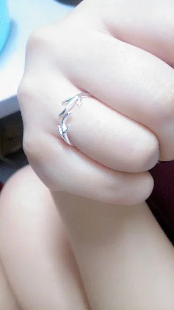 925 серебряные Рога Кольцо для Новинки женщин двойной рог лося открытым