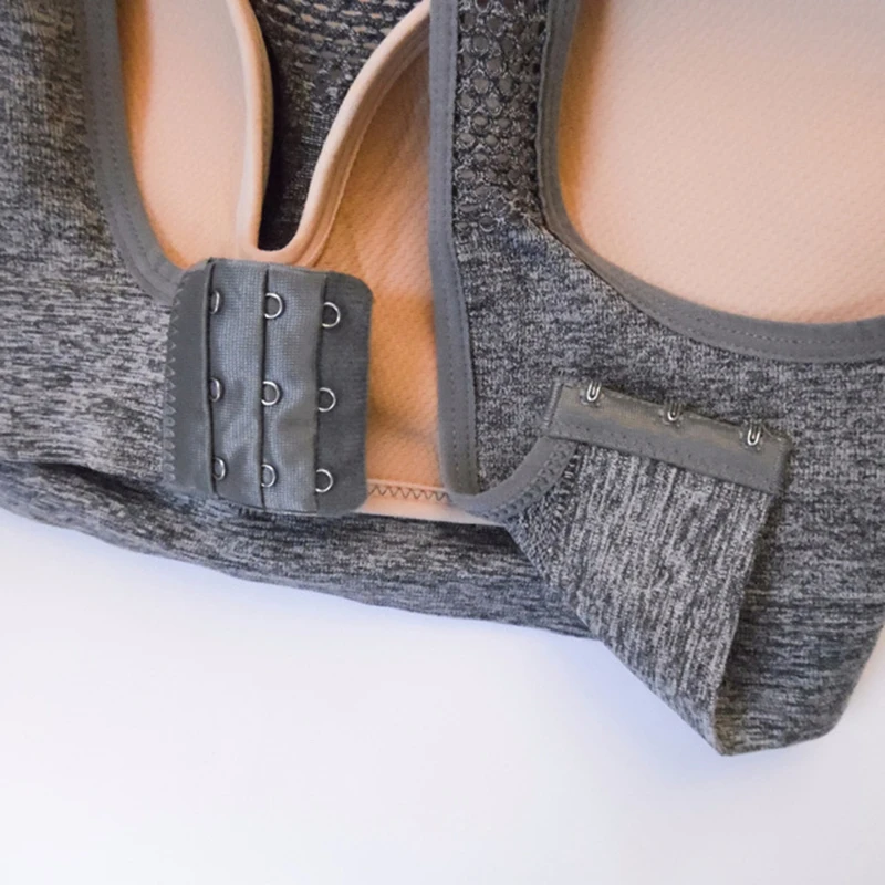 Для женщин дышащая сетка спортивные бюстгальтеры спинки Противоударный Pad