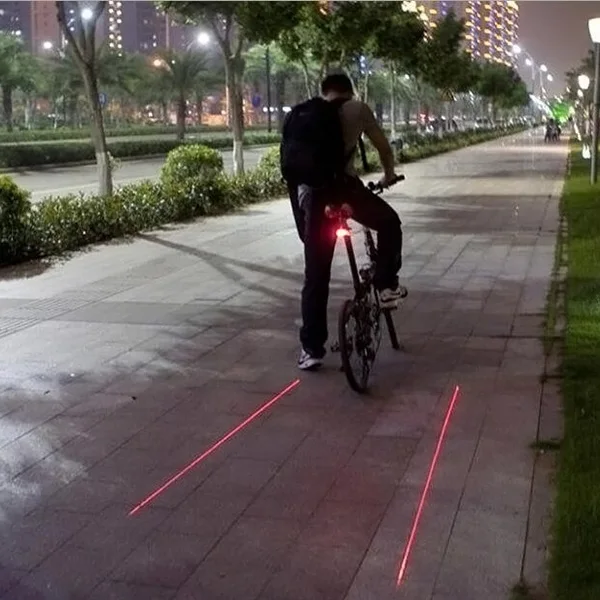 5LED+ 2 Лазерный светильник для горного велосипеда и велосипеда, лазерный задний светильник, Предупреждение задний фонарь для велоспорта, 7 моделей, внимание-YS-BUY