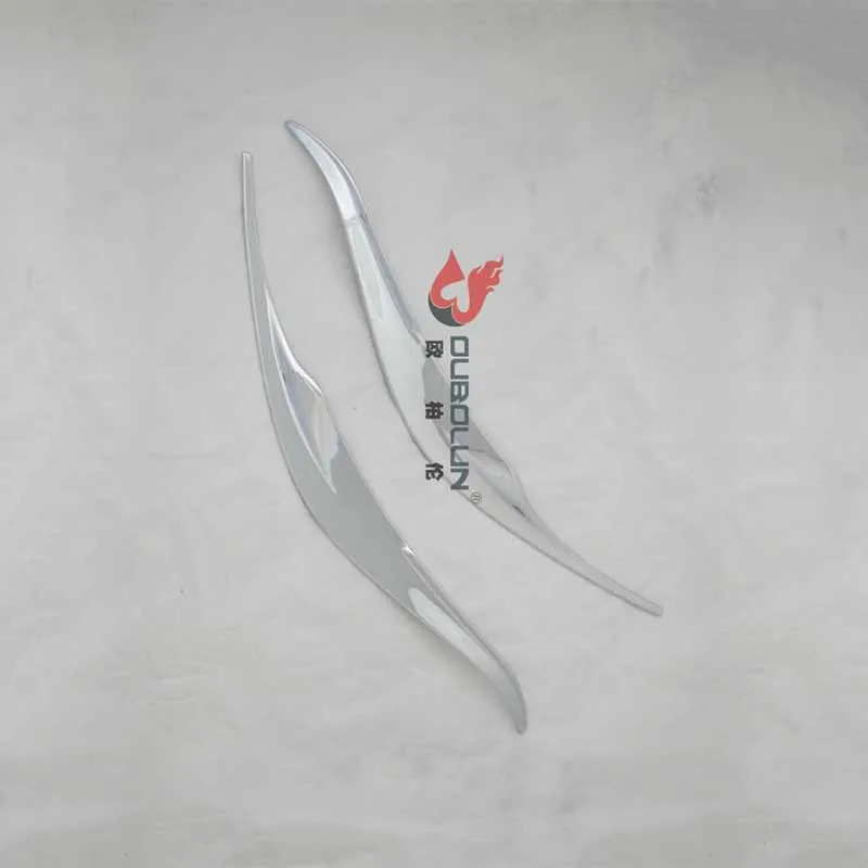 Аксессуары для автомобилей внешняя Хромированная передняя фара из АБС-пластика