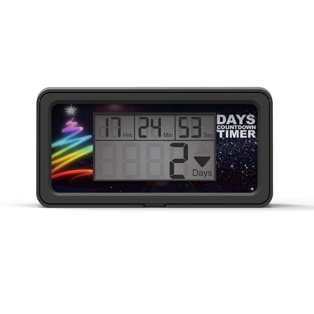 

Countdown LCD Big Voice Digital Laboratory Lab 9999 Days Timer Kitchen Timer Retirement Wedding Reminder only black HM200