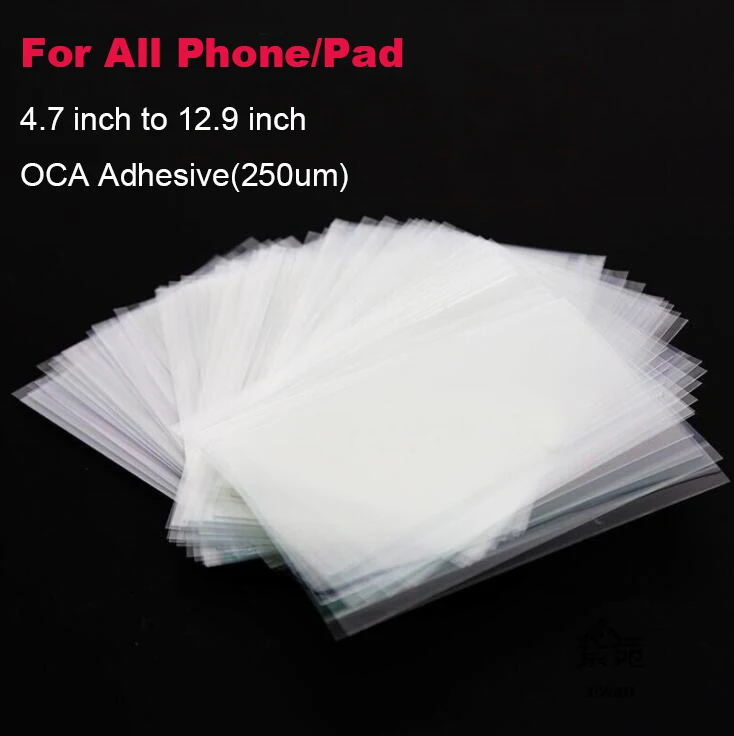 MAIJIEKE 250um 4 7 5 2 6 3 8 9 12 дюйма OCA Оптический прозрачный клейкий клей стеклянная пленка