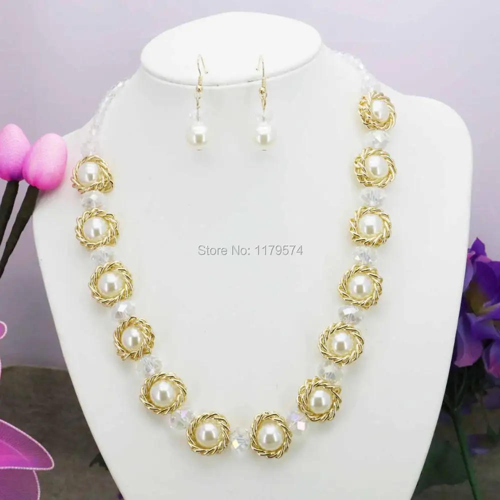 Комплект из колье и серёг 18 дюймов | Украшения аксессуары