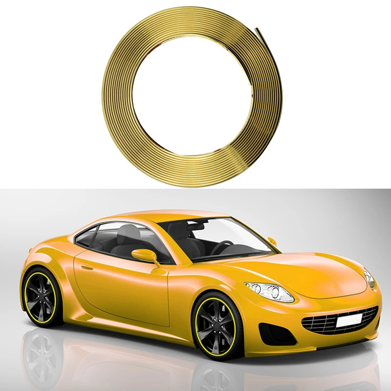 8 м автомобильный ступица отделка украшения анти столкновение полоса обода