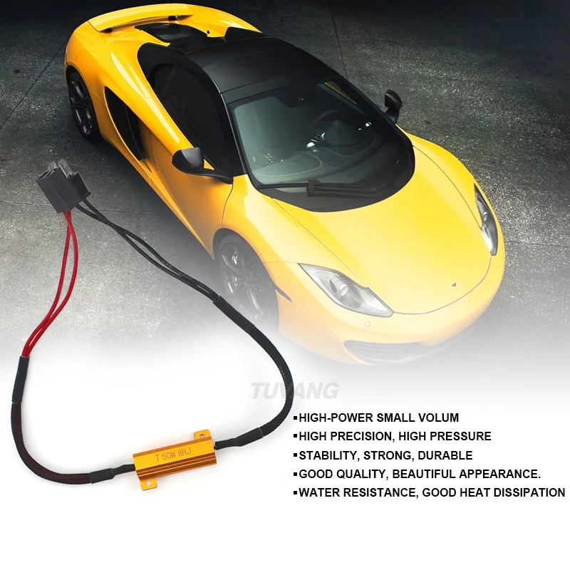 2x H1 H3 H4 H7 H8 9005 9006 светодиодные противотуманные фары DRL дальнего света Canbus 50 Вт