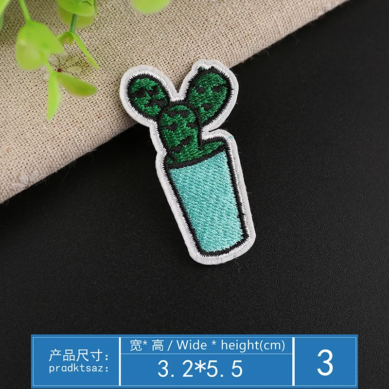 

VIPOINT embroidery cactus cacti patches cereus patches badges applique patches for clothing YX-268