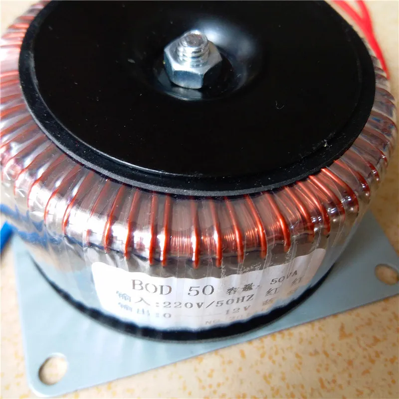 12V 4.17A Кольцевой трансформатор 50VA 220V вход медный изготовленный на заказ