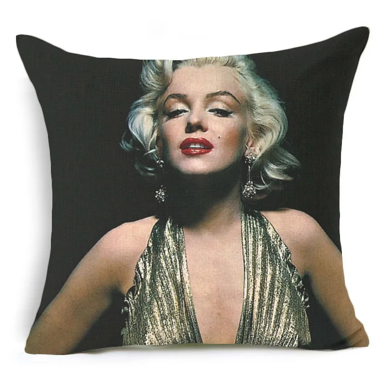 Мэрилин Монро и Одри Хепберн белье хлопок смесь Чехлы для подушек домашний офис