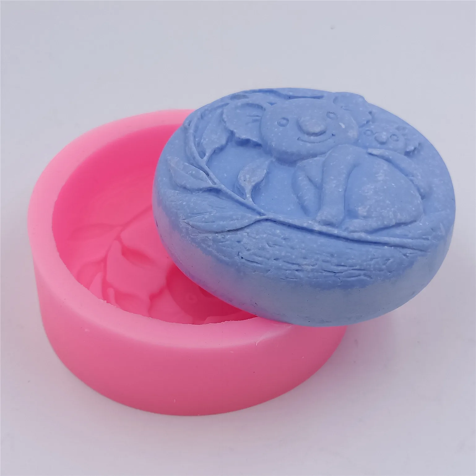 Дизайнерская силиконовая форма Koala для мыла искусственная ароматических