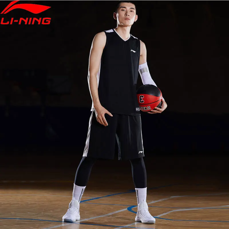Li Ning мужские баскетбольные костюмы для соревнований 2 предмета полиэстер дышащий