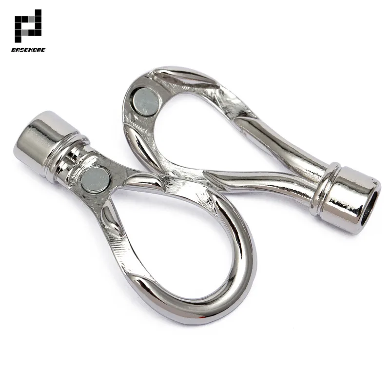 2 компл./лот родиевое покрытие сильные магнитные замочки для 4/5 мм кожаный шнур