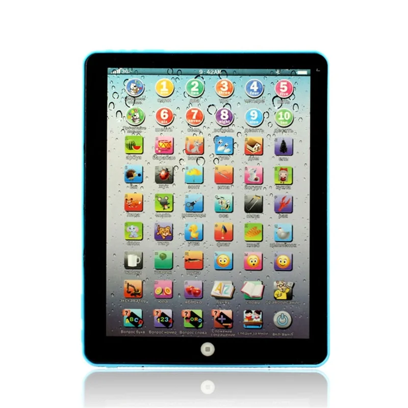 Детский планшет русский компьютер обучающая машина игрушка подарок для ребенка