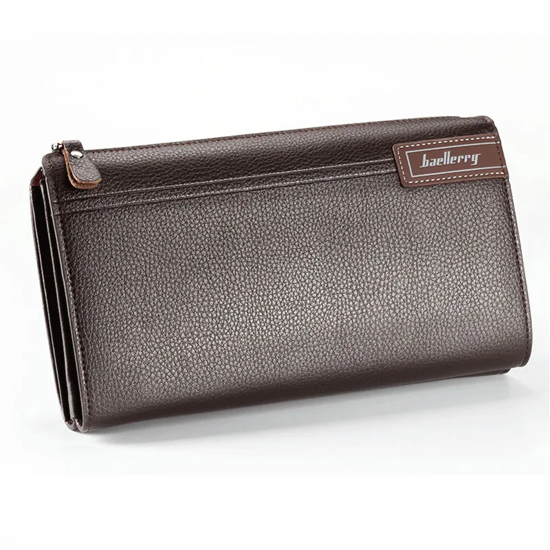Деловой мужской кожаный кошелек baellerry с карманом для монет клатч телефона