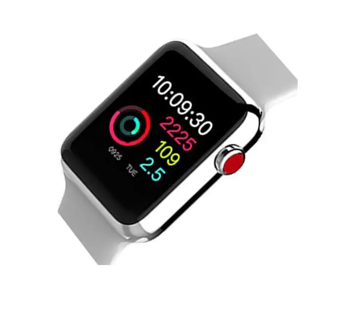 bright silver case Горячая Смарт часы серии 4 для Apple Smart Браслет Фитнес браслет с шагомером сердечного ритма сенсор спортивные умные часы - Цвет: bright silver case
