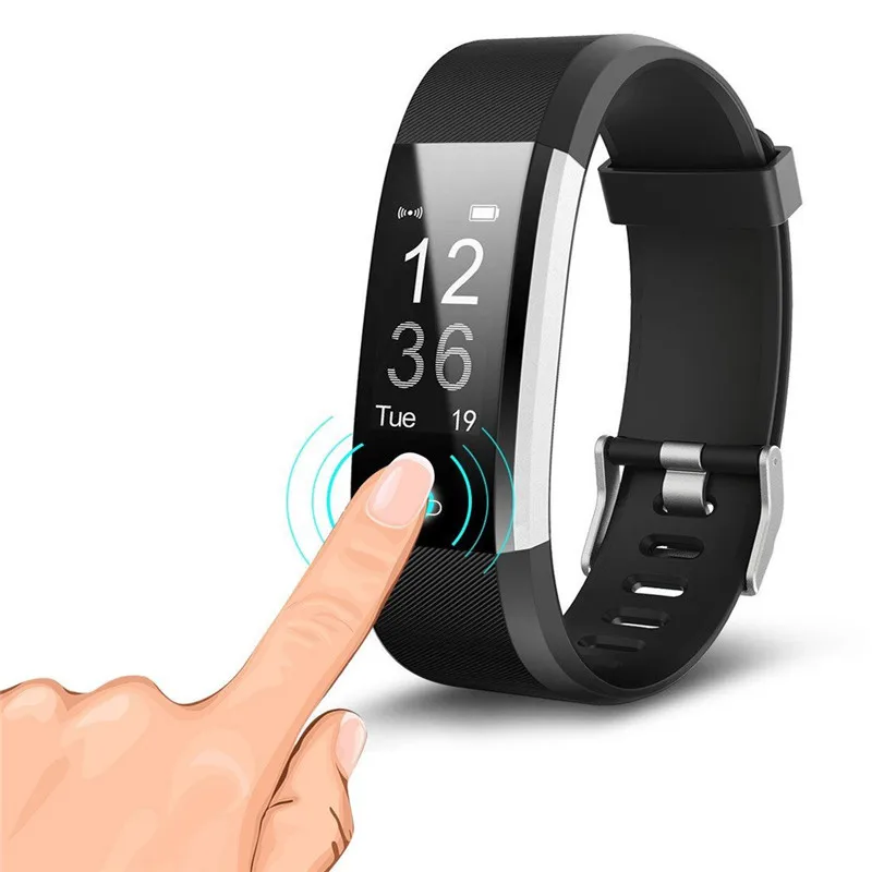 Пульсометр Фитнес Часы Умный Браслет GPS-браслет Трекер активности Шагомер Вибрирующий будильник для Xiaomi On.