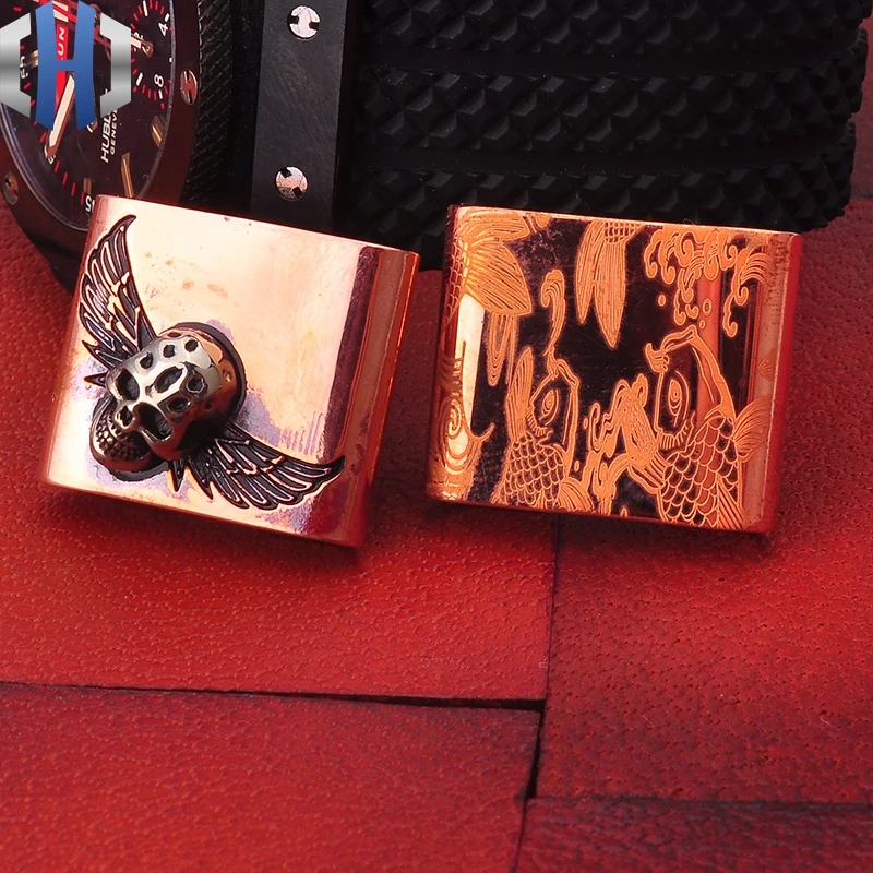 Стальной пожарный зажим с черепами красная застежка для кальмаров декоративные