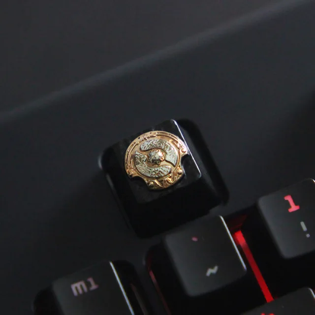 Dota2 Winner Заказной тисненый цинковый сплав keycap Для Игры Механическая клавиатура, высококачественный уникальный DIY для F - Цвет: Dota2 Winner