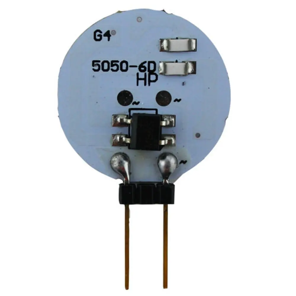 10 шт. 6000K белый/теплый белый круглый G4 5050 6SMD морской RV чтение Автомобильный