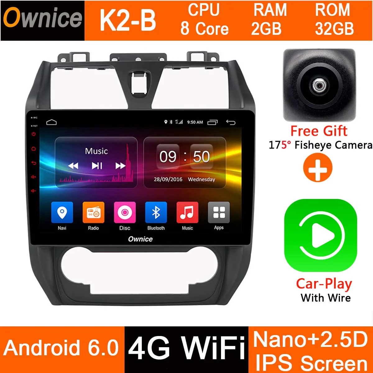 K2-B-CarPlay Ips 10,1 8 ядерный 4G+ 32G Android 9,0 автомобильный DVD Радио gps мультимедийный видео плеер для Geely Emgrand EC7 EC715 EC7-RV EC718 CarPlay DSP - Цвет: K2-B-CarPlay