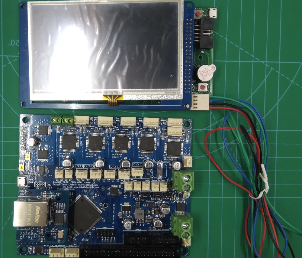 Последняя версия V1.04 Duet 2 wifi обновленная плата управления Duet wifi 32 бит материнская плата Duet wifi W/4," 7" панель управления сенсорным экраном