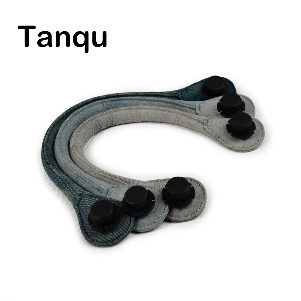 TANQU Короткая Длинная Круглая джинсовая ткань ручка для Obag Классическая Мини O