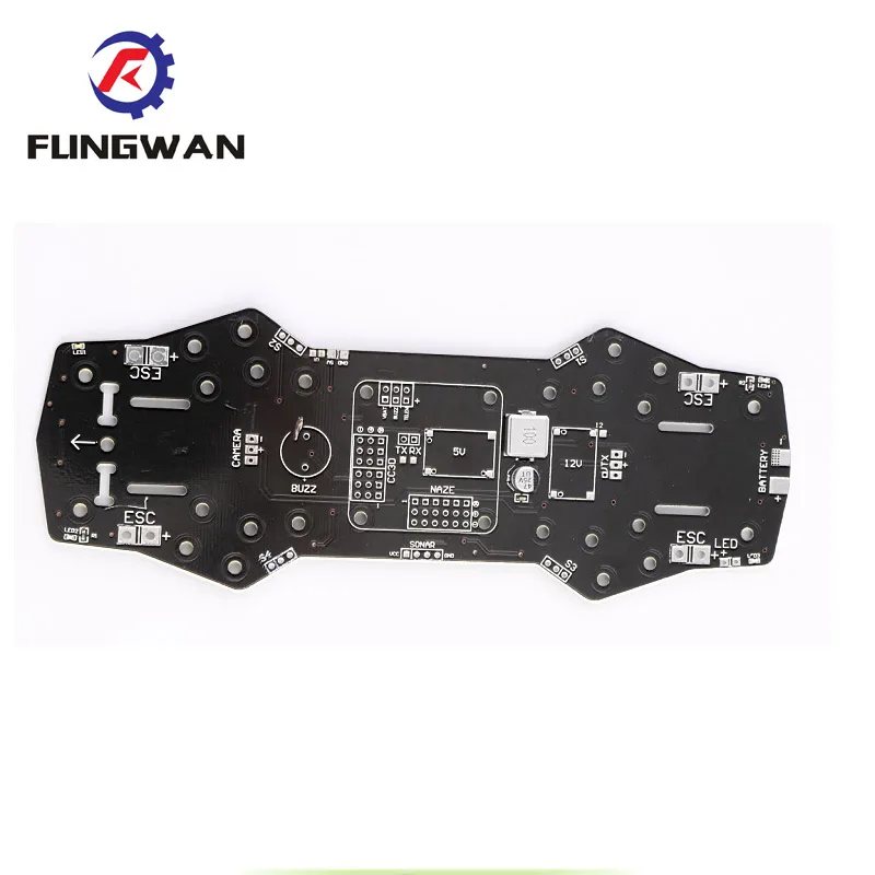 Распределение питания печатная плата для Naze32 CC3D w/ 5V 12V BEC 250 ZMR250 QAV250 H250 мини