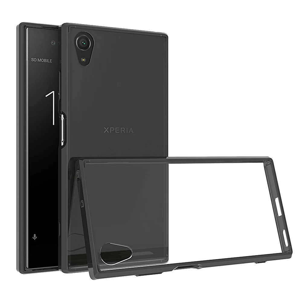 Для sony Xperia XA1 Plus чехол Кристальный Гибридный Бампер прозрачный жесткий акриловый защитный чехол для телефона задняя крышка для sony XA1 Plus G3412 5," Coque