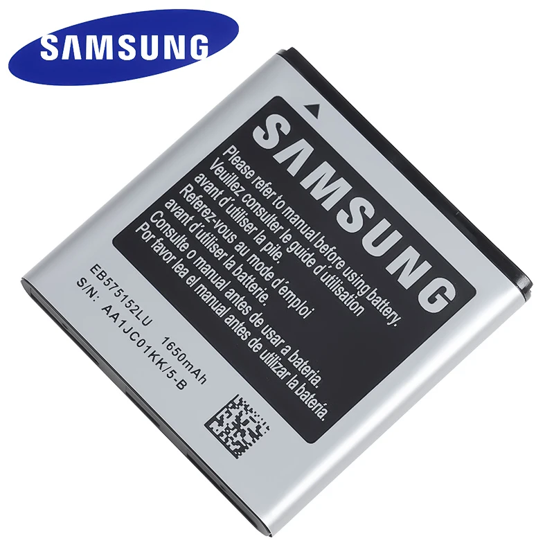 Оригинальный аккумулятор SAMSUNG EB575152LU для Samsung Galaxy S I9000 i9001 I9003 I589 I8250 I919 D710 I779 i9105 1650