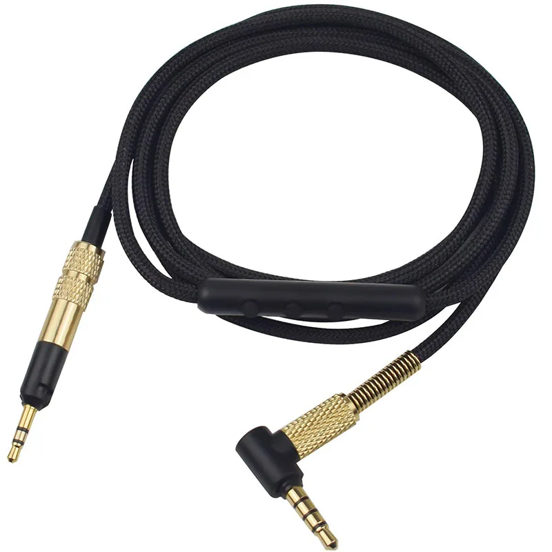 With MIC ABDO 2,5 мм аудио кабель для Sennheiser HD598 cs HD558 HD518 HD595 HD599 HD569 HD579 Audio-Technica ATH-M50x M40x M70x наушники - Цвет: With MIC