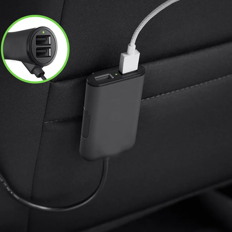 Автомобильное зарядное устройство 12 В USB 4 порта зарядка в розетка автомобиль Voiture
