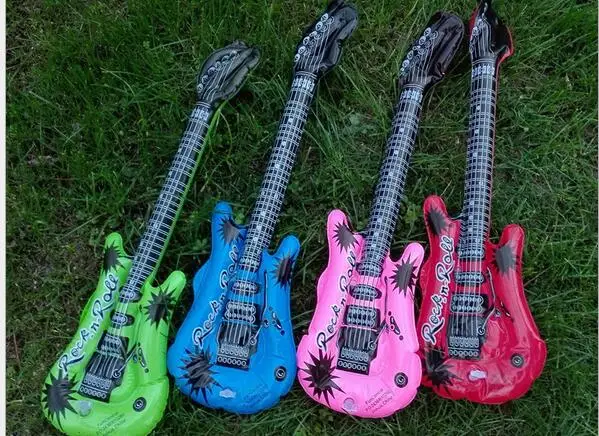 1 шт. надувная игрушка гитара детский музыкальный инструмент электрогитара стиль