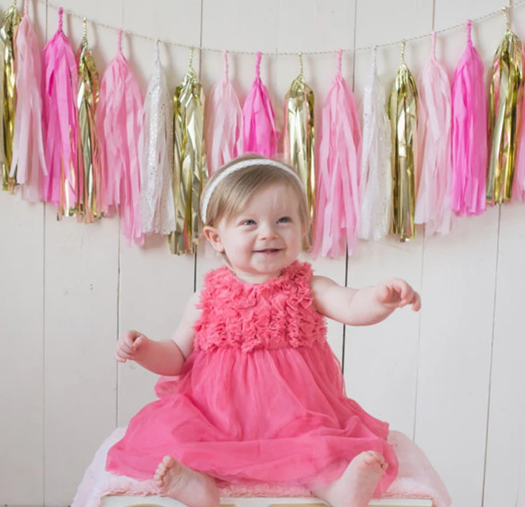 5 шт./лот папиросная бумага с кисточками для вечеринки свадьбы Декор гирлянда