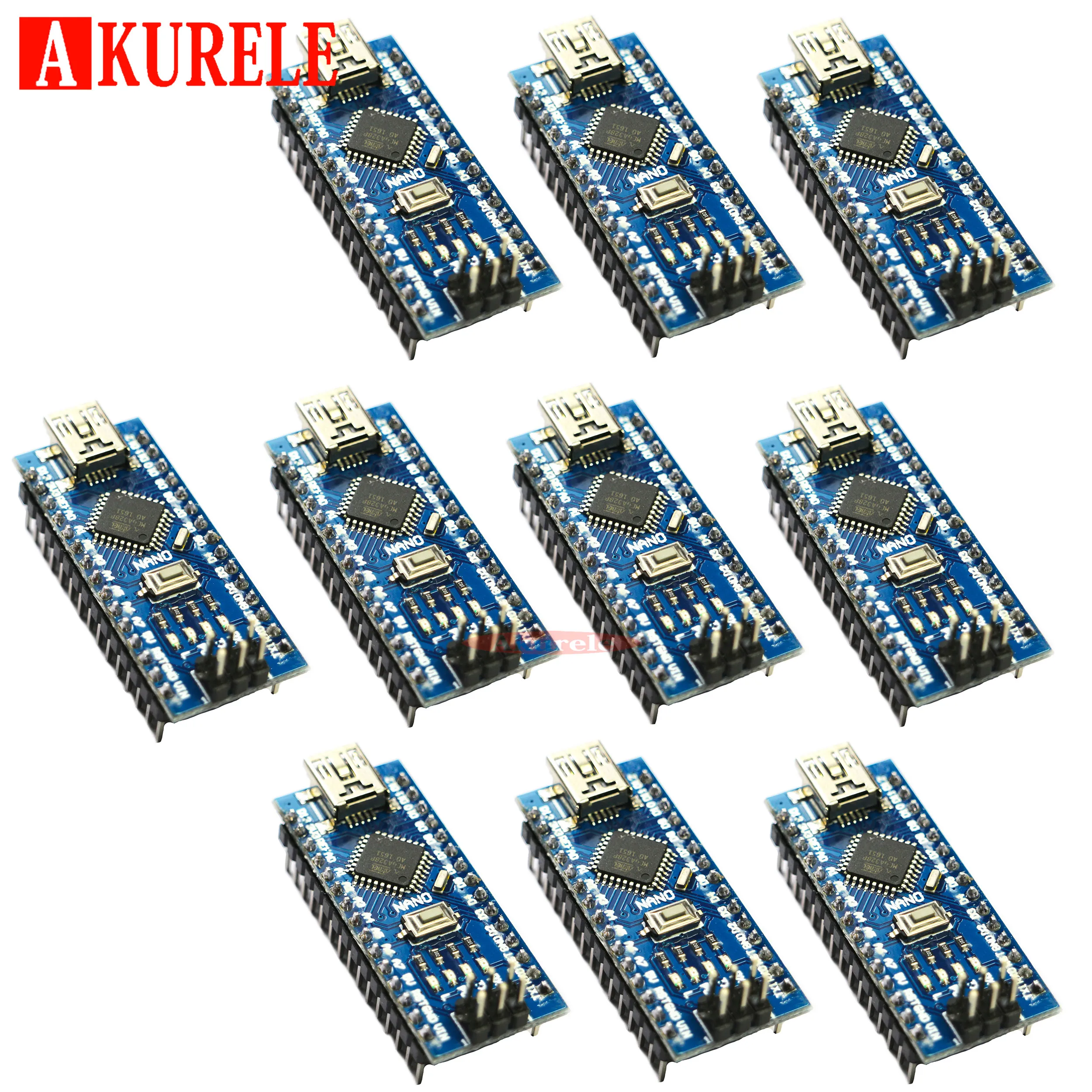 10 шт. мини usb Nano V3.0 ATmega328P CH340G 5 в 16 м плата микроконтроллера для Arduino NANO 328P 3 0 DIY|controller