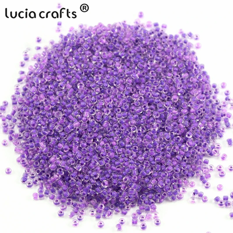 Распродажа! Lucia crafts 50 г/лот 2 мм случайные разноцветные свободные стеклянные бусины Бисер для одежды аксессуары для изготовления ювелирных изделий CH1205