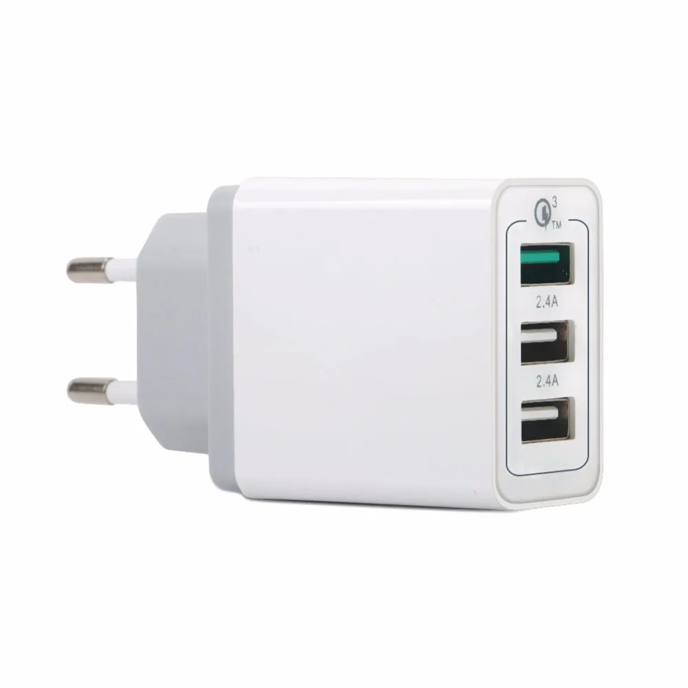 Зарядное устройство с 3 портами USB быстрая зарядка 0 адаптер для быстрой зарядки