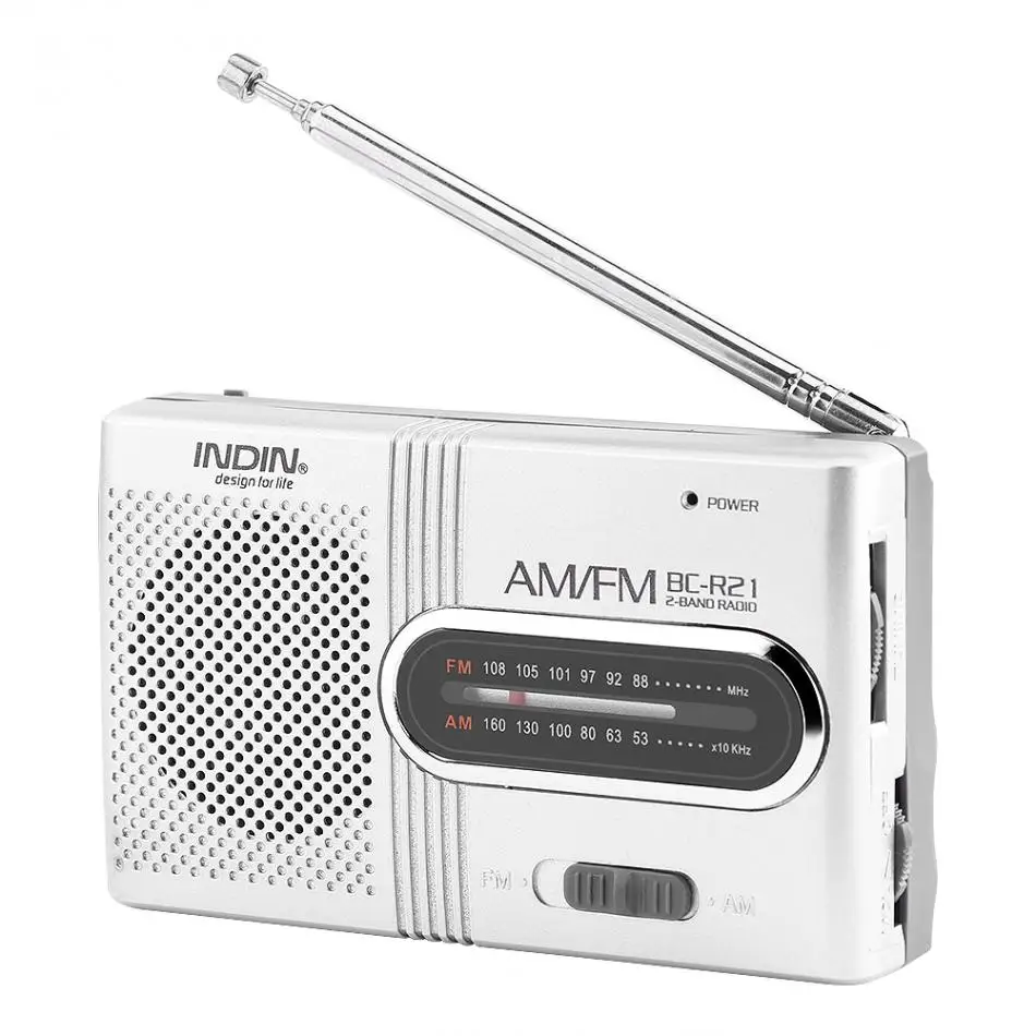 Универсальный BC-R21 портативный мини AM FM радио стерео колонки музыкальный плеер двойной диапазоновый приемник канал 88-108 МГц антенна