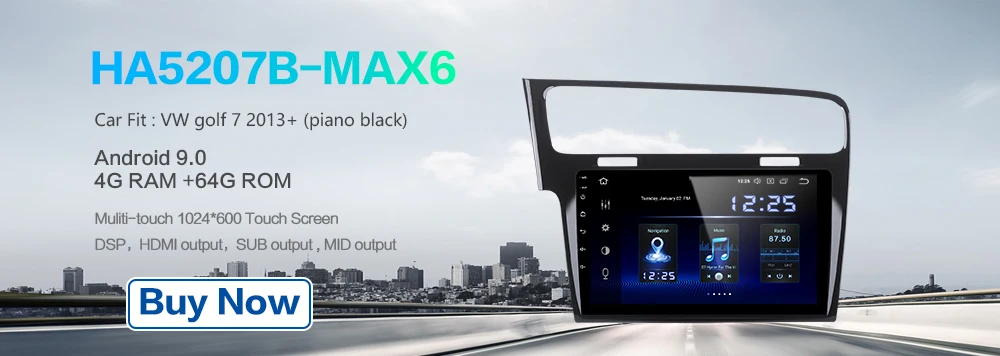 Dasaita 10," Android 9,0 автомобиля gps радио плеер для VW Golf 7 2013 с Octa Core 4 Гб+ 32 ГБ стерео Мультимедиа