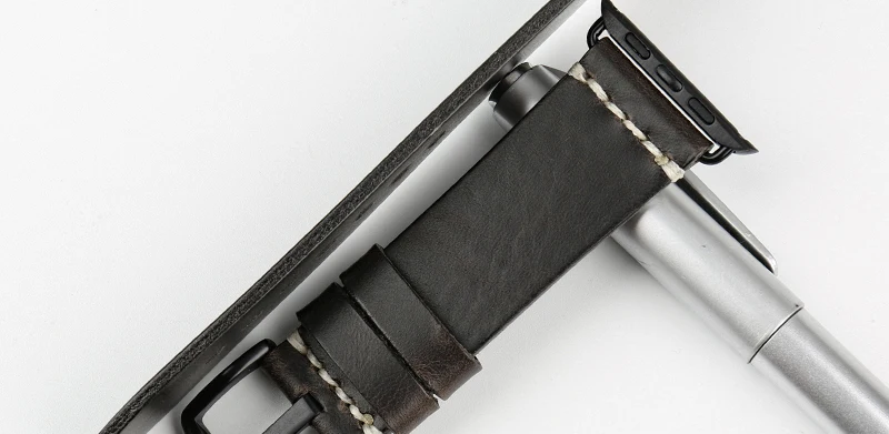 MAIKES наручных часов iWatch, 44 мм 40 мм кожаный ремешок для наручных часов, ремешок для Apple Watch, 42 мм, 38 мм, версия серии 4/3/2/1 Часы Аксессуары Часы Браслет