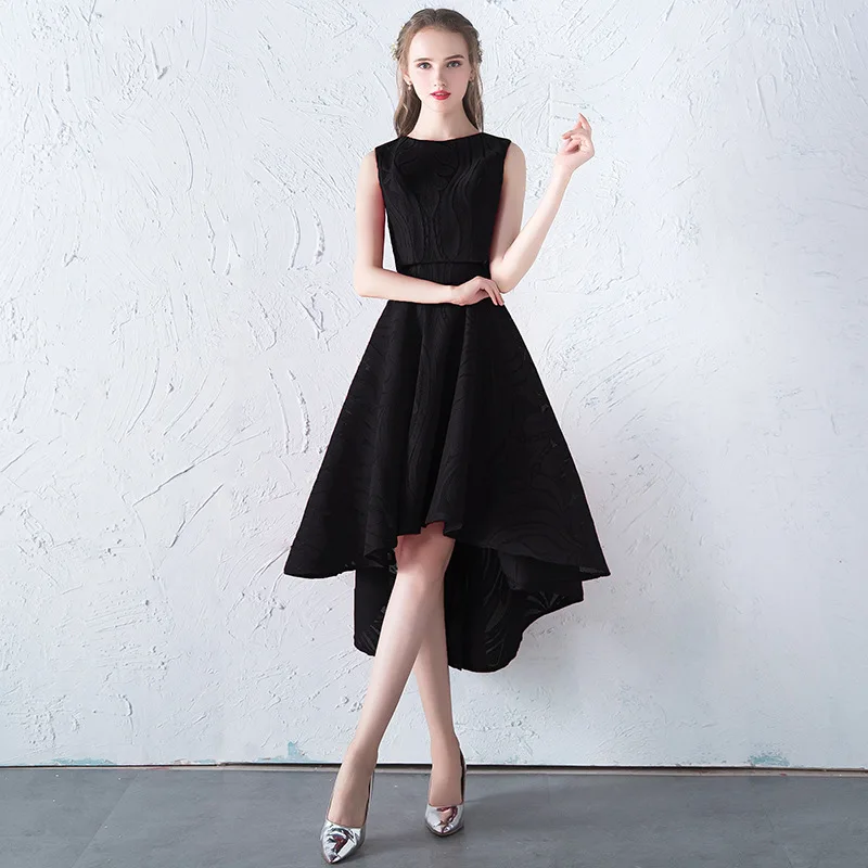 Недорогое серое коктейльное платье jaevini короткое спереди длинное съемное сзади