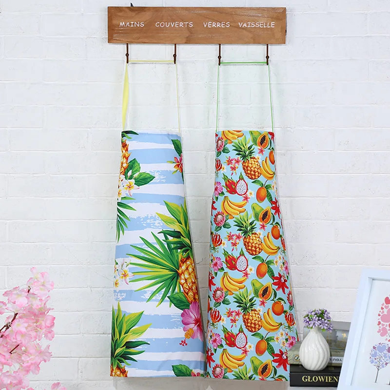 Фартук с рисунком банана ананаса кактуса 1 шт. нагрудники для взрослых домашнего