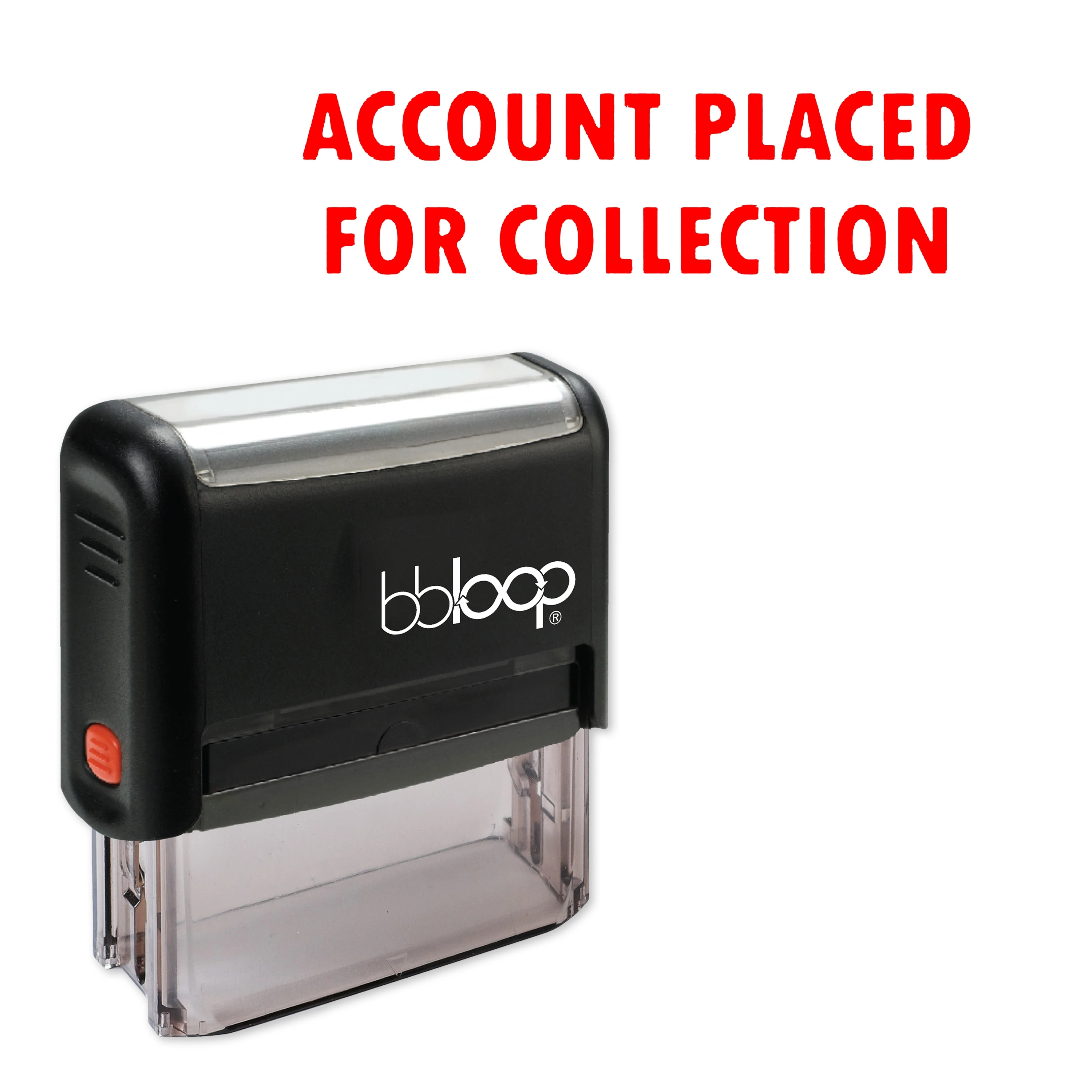 

Bbloop "Account Placed For Collection" Self-Inking Rubber Stamp