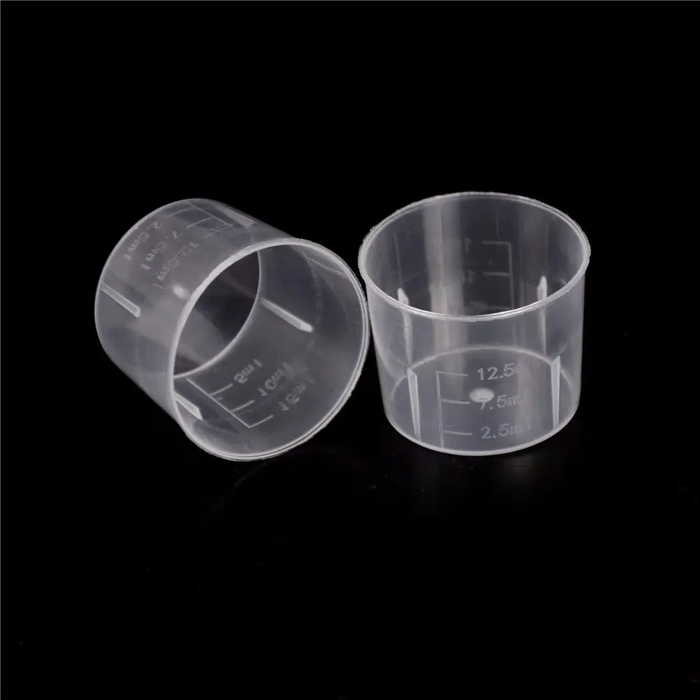 5 шт. упак. 15 мл мерные стаканчики для жидкости лабораторные принадлежности