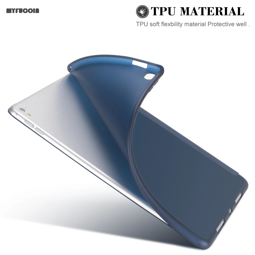 Чехол для ipad Pro9.7 Smart Cover Pro 9 7 &quotЧехол funda чехол TPU мягкий гибкий материал
