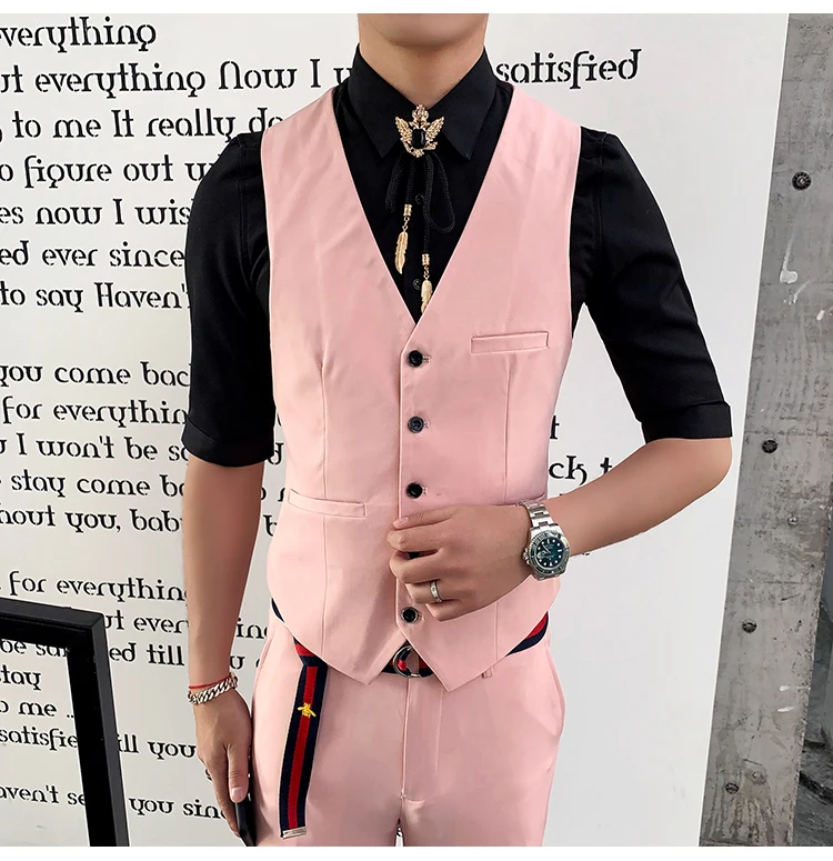 Зеленые костюмы для мужчин s Slim Fit костюмы розовый смокинг красный Терно курить мужские костюмы элегантный белый свадебный ужин платье 3 шт