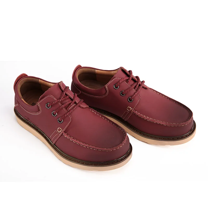 СПОКОЙНОЙ 2017 Мужчины Обувь Повседневная Кожа Большой Размер 38-44 Lace-up Light Tool