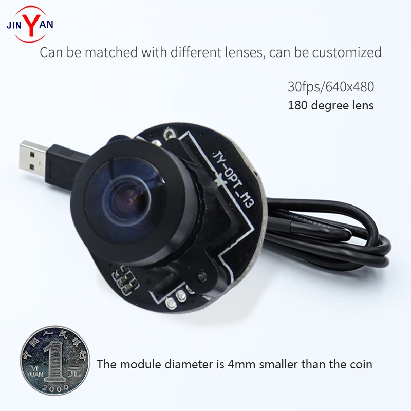 Jinyan 0.3MP мини камера UVC протокол WDR USB2.0 модуль камеры OV7740|Веб-камеры| |