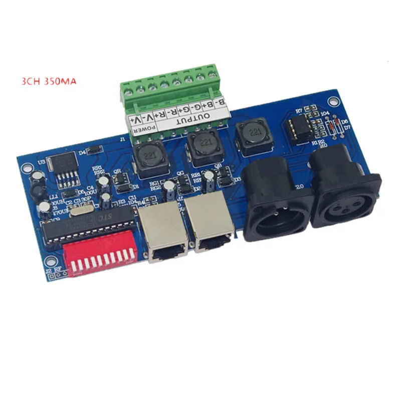 Оптовая продажа постоянного тока 350ma Высокая мощность 3CH DMX512 декодер dmx